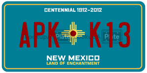 APKK13  license plate in NM
