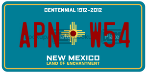 APNW54  license plate in NM
