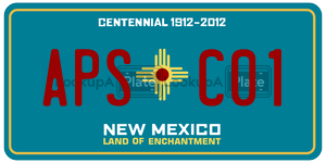 APSC01  license plate in NM