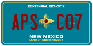 APSC07  license plate in NM