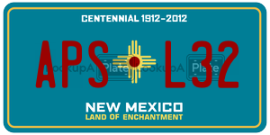 APSL32 license plate in New Mexico