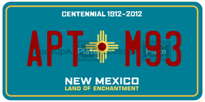 APTM93 license plate in New Mexico