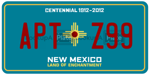 APTZ99 license plate in New Mexico