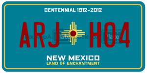 ARJH04  license plate in NM