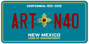 ARTN40  license plate in NM