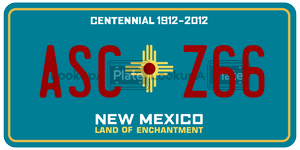 ASCZ66  license plate in NM