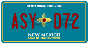 ASYD72  license plate in NM