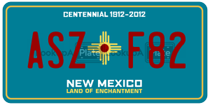 ASZF82  license plate in NM