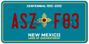ASZF83  license plate in NM