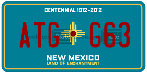 ATGG63  license plate in NM