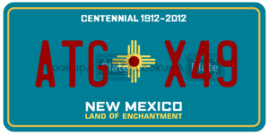 ATGX49  license plate in NM
