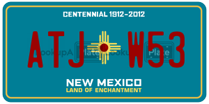 ATJW53  license plate in NM
