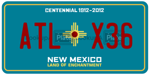 ATLX36  license plate in NM