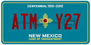 ATMY27  license plate in NM