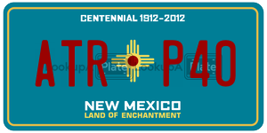 ATRP40  license plate in NM