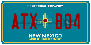 ATXB04  license plate in NM