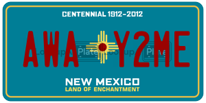 AWAY2ME  license plate in NM