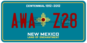 AWAZ28  license plate in NM