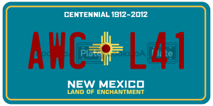 AWCL41  license plate in NM