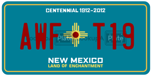 AWFT19  license plate in NM