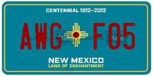AWGF05  license plate in NM