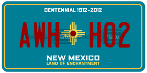AWHH02  license plate in NM