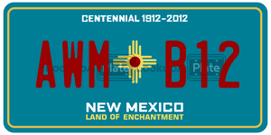 AWMB12  license plate in NM