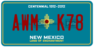 AWMK78  license plate in NM