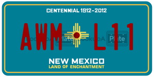 AWML11  license plate in NM