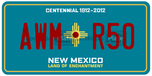 AWMR50  license plate in NM