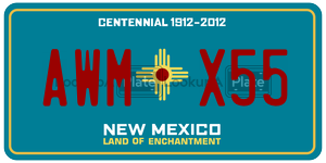 AWMX55  license plate in NM