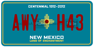 AWYH43  license plate in NM