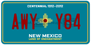 AWYY84  license plate in NM