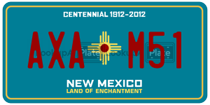 AXAM51  license plate in NM