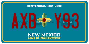AXBY93  license plate in NM