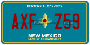 AXFZ59  license plate in NM