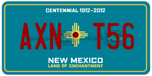 AXNT56  license plate in NM