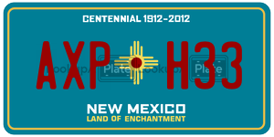 AXPH33  license plate in NM