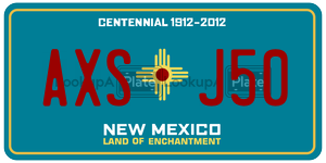 AXSJ50  license plate in NM