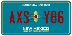 AXSY86  license plate in NM