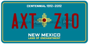 AXTZ10  license plate in NM