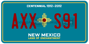 AXXS91  license plate in NM