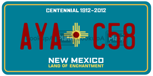 AYAC58  license plate in NM