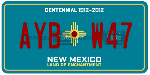AYBW47  license plate in NM