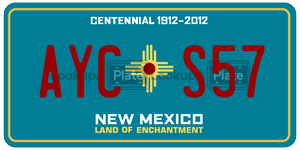 AYCS57  license plate in NM