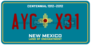 AYCX31  license plate in NM