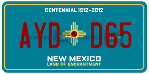 AYDD65  license plate in NM