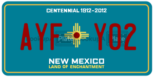 AYFY02  license plate in NM