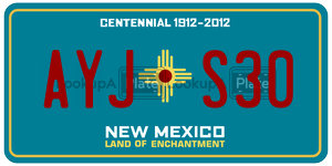 AYJS30  license plate in NM