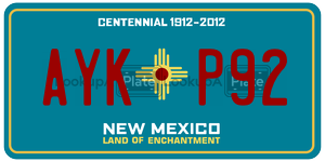 AYKP92  license plate in NM